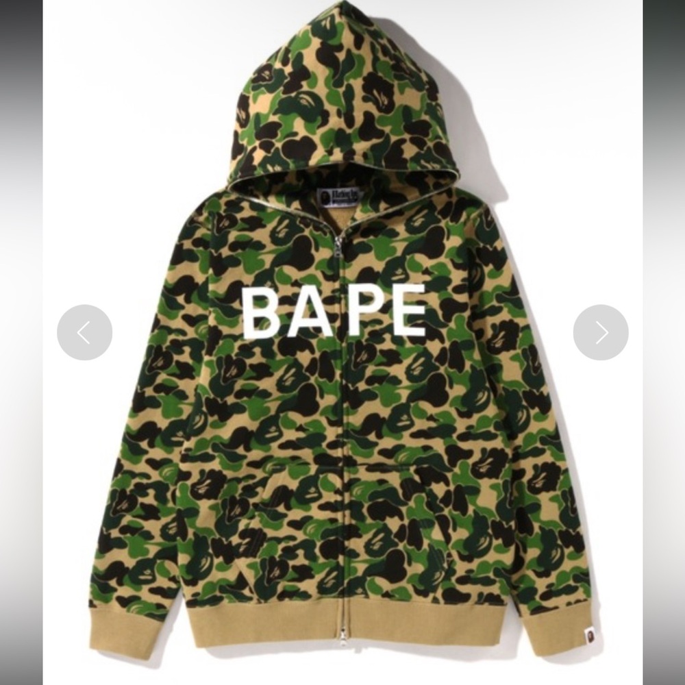 ABC CAMO BAPE FULL ZIP HOODIE